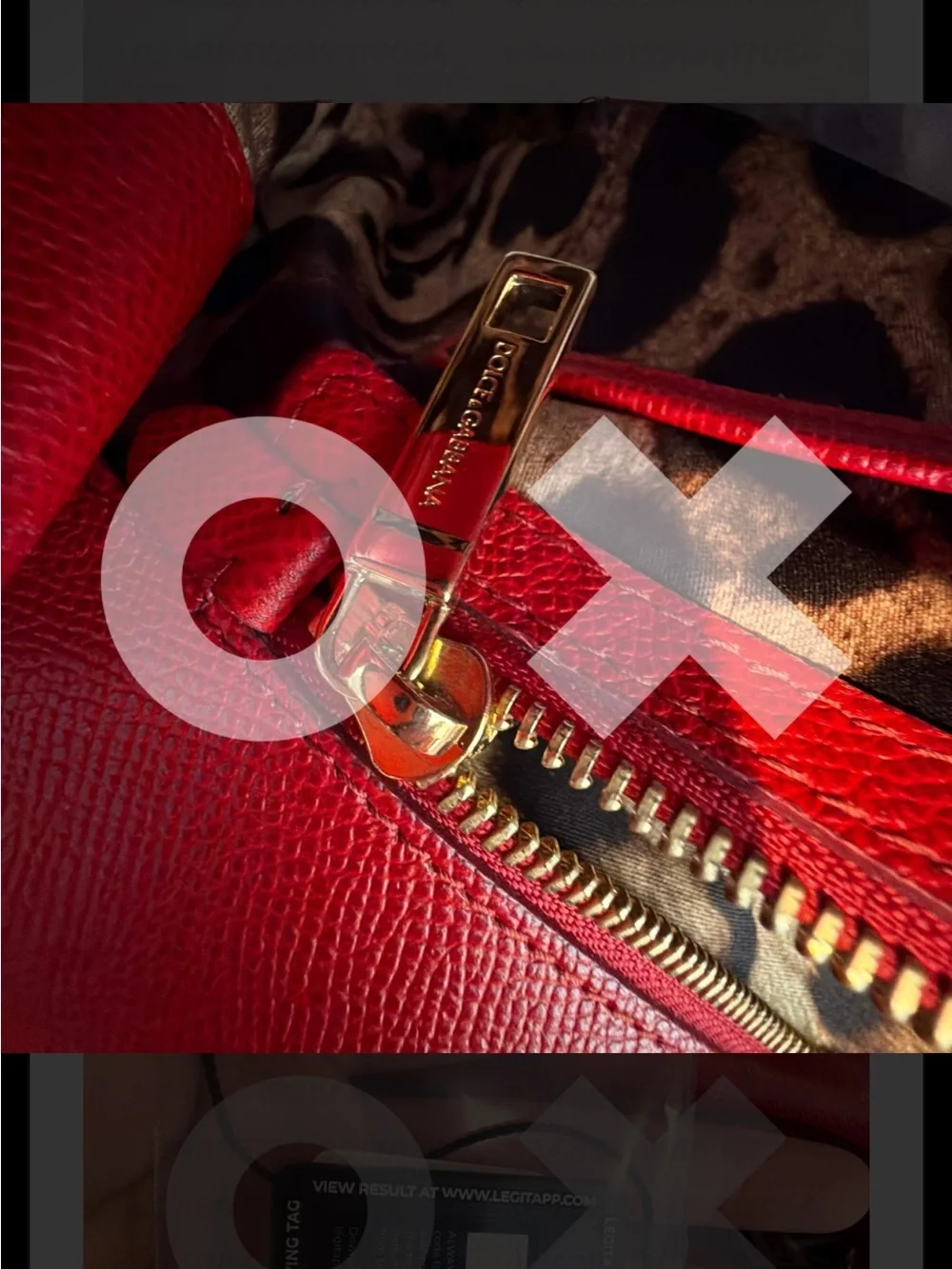 Dolce & Gabbana Red Sicily Structured Top-Handle Satchel